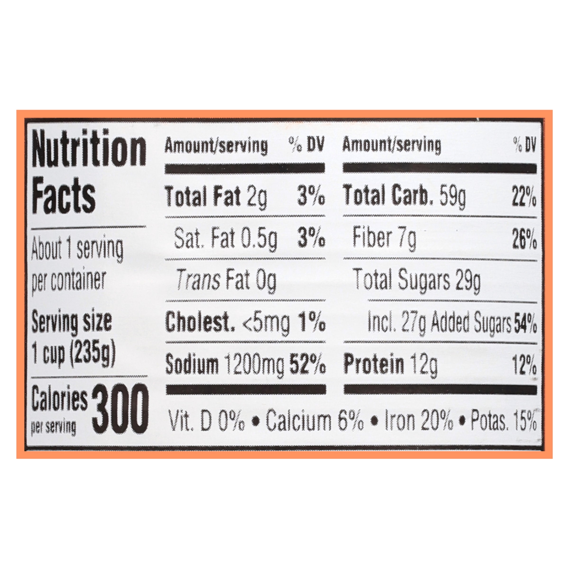 (6 pack) Bush's Country Style Baked Beans, Canned Beans, 8.3 oz