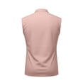 thumbnail image 3 of LIBRCLO Sleeveless Polo Shirts for Men, Classic Solid Color Tank Tops Work Casual Golf Summer Tank Tops Pink L, 3 of 6