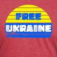 thumbnail image 3 of CafePress - Free Ukraine Men's Deluxe T Shirt - Mens Tri-blend T-Shirt, 3 of 4