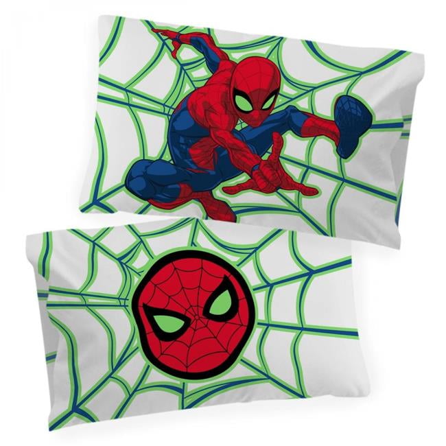 Official Marvel Product Double-Sided Kids Super Soft Bedding Jay Franco Marvel Miles Morales Gamerverse City Swing 1 Single Reversible Pillowcase 