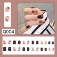 thumbnail image 1 of 24pcs Wearable Pink Press On Fake Nails Tips With Glue false nails design Butterfly Lovely Girl false nails With Wearing Tools LU, 1 of 7