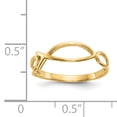 thumbnail image 2 of Bague Poisson Ichthus Polie en Or Jaune 14 K, 2 of 2