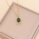 thumbnail image 1 of Collar para mujer, joyería para mujer, collar de diamantes de moda para mujer, colgante de cadena de clavícula con gotas de agua de cristal, anillo de joyería, 1 of 3