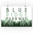 thumbnail image 2 of Blue Ridge Parkway, Pine Trees (16x24 Giclee Gallery Art Print, Vivid Textured Wall Decor), 2 of 3