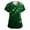 #3-army green, variant on Nurse Uniforms for Women Summer Irish Shamrock Printed V Neck Breathable Scrub Tops Short Sleeve Professionals Soft Stretch St. Patrick's Day T-Shirts with Pockets dark green XX-Large