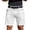 White, variant on Men's 7 9 Inch Work Dress Shorts Casual Flat Front Lightweight Quick Dry