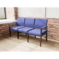 thumbnail image 4 of Pemberly Row Waiting Reception 3 Seat Tandem Seating No Center Arms in Blue, 4 of 5