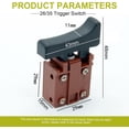 thumbnail image 2 of HUGFEGWE Trigger Switch for Leiya 26/35 Electric Drill Hammer Tool Power Speed Control Push Button Switch CJB91-112107, 2 of 6
