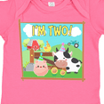 thumbnail image 4 of Inktastic I'm Two Farm Animals Wearing Birthday Party Hats Boys or Girls Baby Bodysuit, 4 of 5