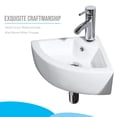 thumbnail image 2 of Lavabo de baño XIFIRY mini de esquina 33 x 33 x 13 cm con kit cromado, 2 of 8