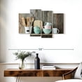 thumbnail image 3 of Elephant Stock Shabby Chic Kitchen Wall Art - Horizontal Multi Panel Canvas - Kitchen Wall Decor - Hobbies And Lifestyle Multi Panel - Blue And Gray Decor - 36" x 22", 3 of 8