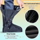 thumbnail image 3 of Sonducket Cubrezapatos Negros para la Lluvia Zapatos Impermeables para protección contra la Lluvia Fáciles de Usar y Quitar Cubrezapatos Desoto Accesorios de calzado l, 3 of 6
