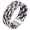 8MM Silver, variant on Men Women's Stainless Steel Fashion Weave Braided Mesh Ring Rotatable 8MM Gold Size 9