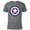 Graphite Snow Heather, variant on Marvel Captain America Symbol of Truth Sam Wilson Shield - Short Sleeve Blended T-Shirt for Adults - Customized-Black