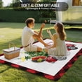 thumbnail image 4 of Christmas Red Truck Outdoor Rug for Patio/Deck/Porch, Non-Slip Large Area Rug 4 x 6 Ft, Xmas Pine Tree Red Buffalo Plaid Winter Indoor Outdoor Rugs Washable Area Rugs, Camping Rug Carpet Runner, 4 of 8