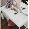 LaCheery Grey White Marble Wallpaper Peel and Stick Countertop Contact Paper for Cabinets ...
