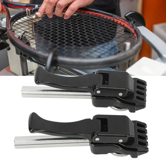 Racket Stringing Clamp, Black Badminton Stringing Clamp Aluminium Alloy for Badmiton