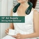 thumbnail image 3 of Portable Mini Neck Fan Wearable Neck Fan with Power Display 3000mAh Battery Mini Handsfree Hanging Neck Fan for Home, 3 of 5