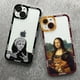 thumbnail image 4 of Great Art Aesthetic David Mona Lisa Clear Phone Case For iPhone 15 14 13 12 11 Pro Max Mini XS X XR SE 2020 7 8 Plus Soft Cover, 4 of 5