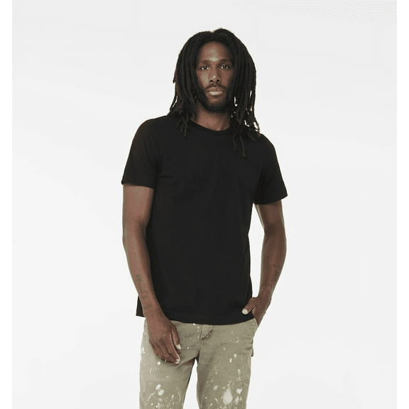 BELLA CANVAS Adult Unisex Short Sleeve Crew T-Shirt – Black X-Large Cotton Tee for Crafting, Personalization, Tie Dye & Everyday Wear