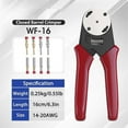 thumbnail image 2 of For Deutsch Closed Barrel Crimper, Solid Barrel Contact & Circular Connector Contacts Crimping Tool (AWG 14-20) 4 Way, 2 of 5