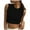 DT-Black, variant on DailyTrove Women's Solid Cropped Tank Top - Cotton-Blend Casual & Layering Wear, Versatile for Daily & Styling