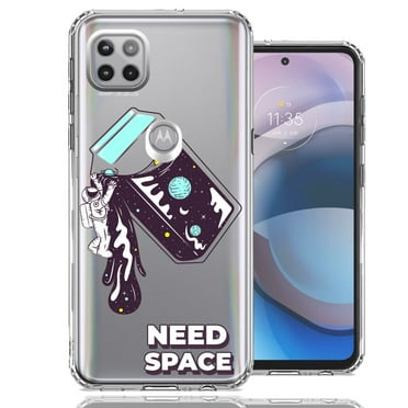 MUNDAZE for Motorola One 5G Ace Need Space Astronaut Stars Design Double Layer Phone Case Cover