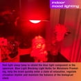 thumbnail image 7 of Amber and 625nm Red Light Bulbs 25-40W Equivalent, 1800k Amber Sleep Light Bulb, 3W 300lm, E26 Base for Bedroom Healthy Sleep Porch Party Holiday Lighting, Non-Dimmable(1 Amber+1 Red), 7 of 7