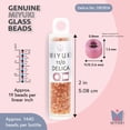 thumbnail image 3 of Miyuki Delica Seed Beads – Size 11/0 (1.6 mm), DB1804, Dyed Topaz Silk Satin, 7.2g, Approx. 1440 Beads, 3 of 7