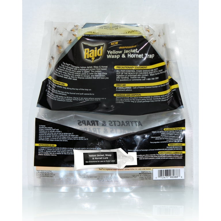 Raid Disposable Yellow Jacket, Wasp, Trap With Lure, 53 OFF