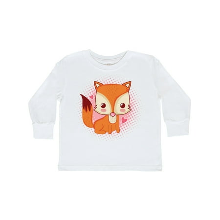 

Inktastic Fox Girl Cute Woodland Animal Gift Toddler Toddler Girl Long Sleeve T-Shirt