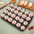 thumbnail image 4 of 2 Pack Premium Nonstick Bakeware 24-Cup, Mini Muffin Pan, Dishwasher Oven Safe, 4 of 5