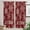 Dark Red White, variant on Fall Maple Leaves Kitchen Curtains 54 Inches Long, Autumn Fallen Botanical Leaves Rod Pocket Window Curtains Panels for Bedroom/Bathroom/Nursery, Light Filtering Treatment Curtains Drapes 42"x54"