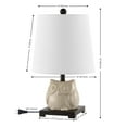 thumbnail image 5 of JONATHAN Y Justina 16" Ceramic Mini LED Table Lamp, Antique White, JYL3014B, 5 of 6
