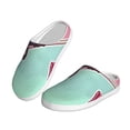 thumbnail image 2 of Daiia Cats On Broomstick Print Women’s Fuzzy Slippers Memory Foam Lightweight House Shoes Cozy Loafer Flannel House Shoes-35/36, 2 of 7