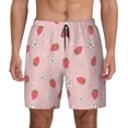 thumbnail image 2 of Goofa Floral Strawberr Printed Men's Swim Trunks Board Shorts Quick Dry Mens Swimming Trunks with Compression Liner,Breathable Fit Hawaii Beach Shorts-Medium, 2 of 9