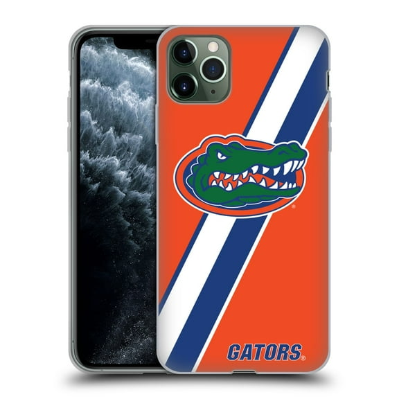 Head Case Designs Officially Licensed University Of Florida UF University Of Florida Stripes Soft Gel Case Compatible with Apple iPhone 11 Pro Max