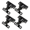 thumbnail image 3 of Kuntesetty 4 Pieces Self Closing Door Hinges Furniture Hardwares Connector Soft Closing glossy black, 3 of 9
