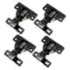 thumbnail image 3 of 4 bisagras de puerta de cierre automático, cierre suave para fijación de armarios, herrajes para muebles, bisagras ocultas para puertas de armarios de negro brillante, 3 of 8