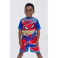 thumbnail image 2 of Marvel Spider-Man UPF 50+ Rash Guard and Swim Trunks Outfit Set Toddler to Big Kid, 2 of 5