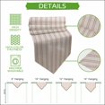 thumbnail image 5 of Pink Lines Table Runner Linen Burlap Table Runner 70 Inches Long Modern Vertical Striped Farmhouse Vintage Dresser Scarves for Kitchen Island Coffee Dining Room Party Holiday Decoration 13"x70", 5 of 8