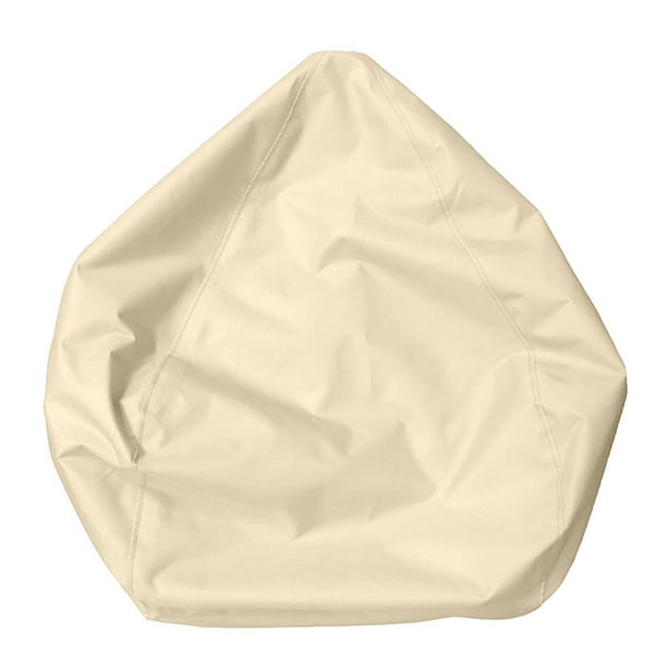 Color Sólido A Prueba De Agua Cubierta De Bolsa De Frijol Sofá Funda Para Niños Almacenamiento De Juguetes 11 Colores Elegir Beige
