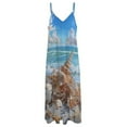 thumbnail image 4 of Beach Seashell Starfish Sleeveless Dress Women's Luxury Party Dress Birthday Dresses for Women, 4 of 7