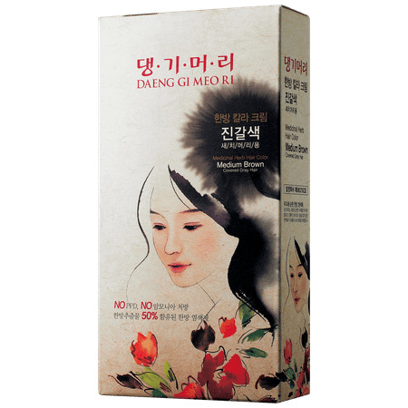 Daeng Gi Meo Ri Herbal Cream Hair Dye - Color : Med