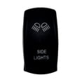 thumbnail image 2 of OZ-USA® SIDE LIGHTS On/Off Rocker Switch 5-Pin SPST Laser Etch Blue LED  UTV TRUCK POLARIS RZR XP 900 800 Marine Vessels RV, 2 of 7