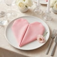 thumbnail image 2 of Unique Bargains 6Pcs Cotton Washable Cloth Napkins Pink 16x16inch, 2 of 6