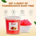 thumbnail image 3 of Fanale Popping Boba Pearls for Bubble Tea | Bursting Boba Pearls Bubble | Fruit Juice Flavor for Shakes, Dessert, Smoothie, Pomegranate, 7 pound (Pack of 4) | FPB007-CS, 3 of 7