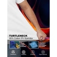 thumbnail image 5 of URBAN BUCK Short Sleeve Mock Turtle Neck Shirt Men Slim Fit Mock Neck Sweatshirt - Casual Ribbed Turtlenecks Sweater Murphy White Men T Shirt- S, 5 of 7