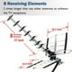 thumbnail image 2 of Five Star - Antena de TV HDTV para exteriores de hasta 200 millas de largo alcance, antena de TV par, 2 of 6