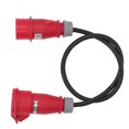 thumbnail image 3 of Acoplamiento Macho A Hembra 16A, Cable De Conexión De Alta Corriente IP44 2,5 Mm² CEE Adaptador De 5 Pines 220‑380V 240‑415V, 3 of 14